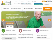 Tablet Screenshot of networkhealthmedicare.com